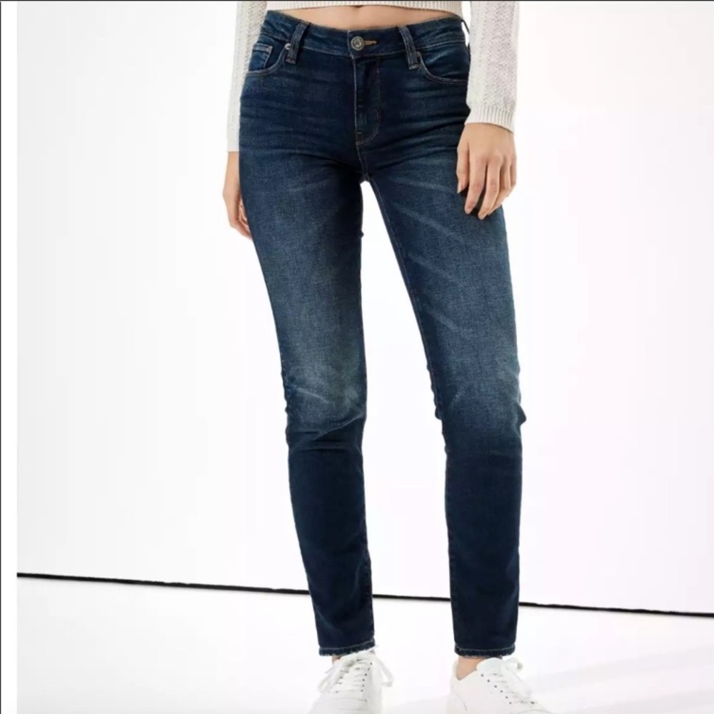 🎁 American Eagle Stretch Dark skinny Jeans 6
